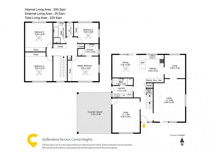 43 Bendena Terrace, Carina Heights QLD 4152 Floorplan