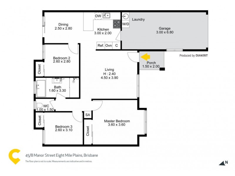 45/8 Manor Street, Eight Mile Plains QLD 4113 Floorplan