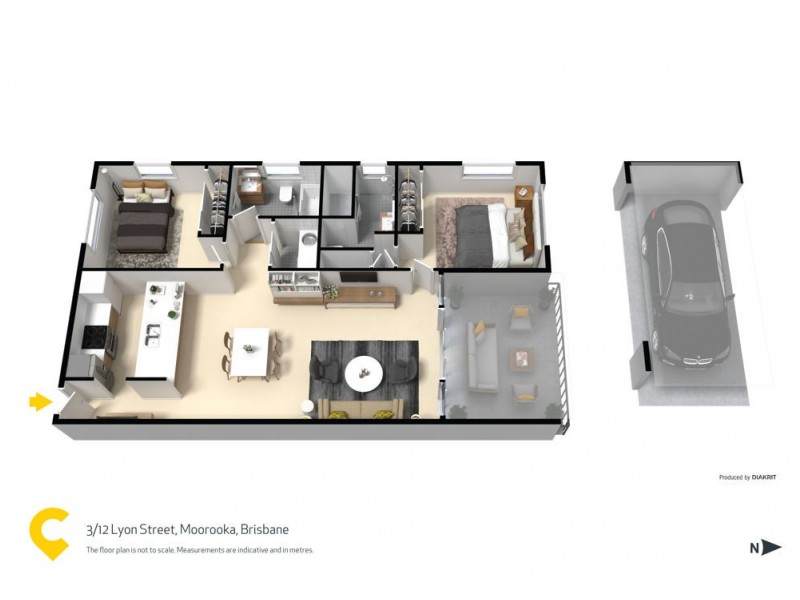3/12 Lyon Street, Moorooka QLD 4105 Floorplan