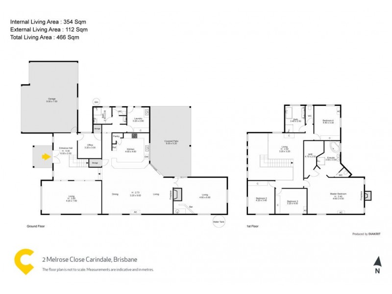 2 Melrose Close, Carindale QLD 4152 Floorplan