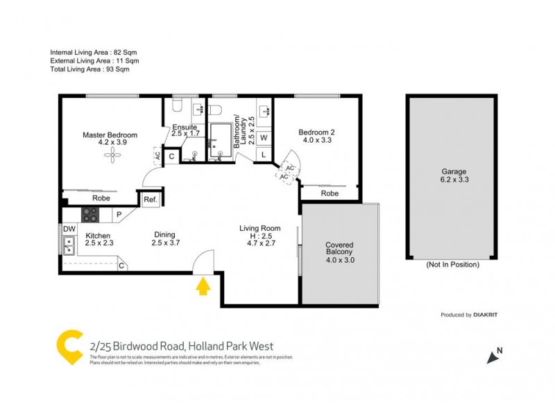 2/25 Birdwood Road, Holland Park West QLD 4121 Floorplan