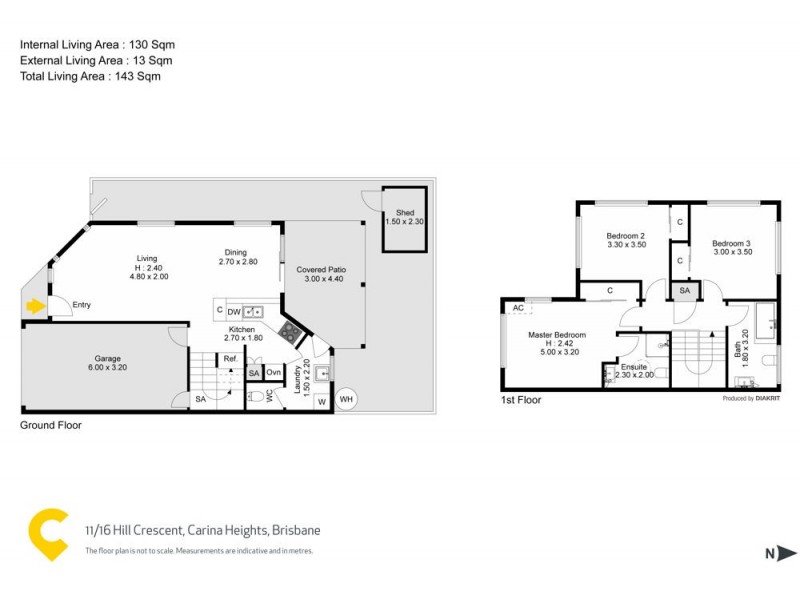 11/16 Hill Crescent, Carina Heights QLD 4152 Floorplan