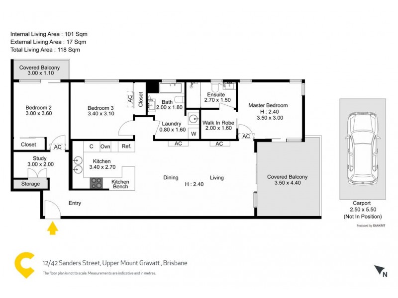 12/42 Sanders Street, Upper Mount Gravatt QLD 4122 Floorplan