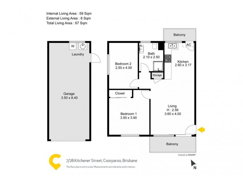 7/28 Kitchener Street, Coorparoo QLD 4151 Floorplan