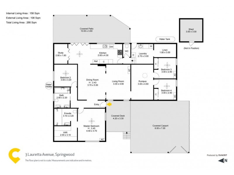 3 Lauretta Avenue, Springwood QLD 4127 Floorplan