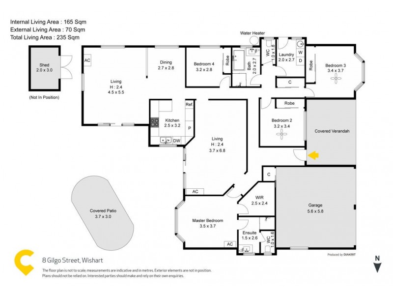 8 Gilgo Street, Wishart QLD 4122 Floorplan