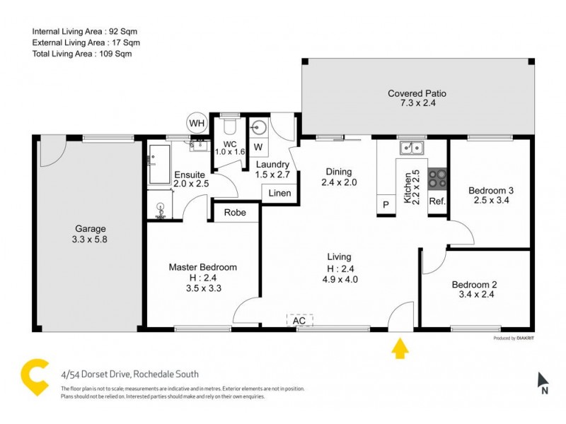 4/54 Dorset Drive, Rochedale South QLD 4123 Floorplan