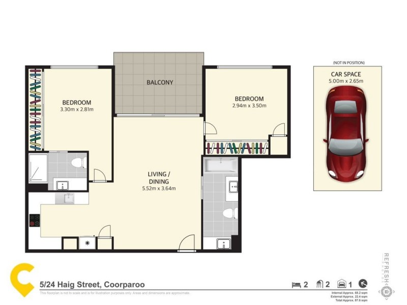 5/24 Haig Street, Coorparoo QLD 4151 Floorplan