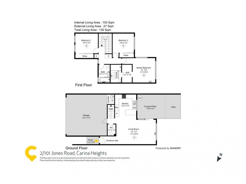 2/101 Jones Rd, Carina Heights QLD 4152 Floorplan
