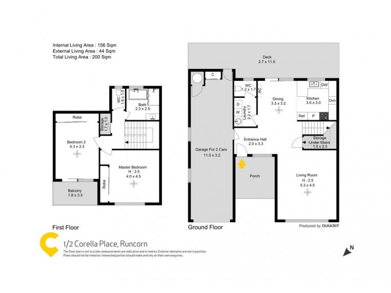 1/2 Corella Place, Runcorn QLD 4113 Floorplan