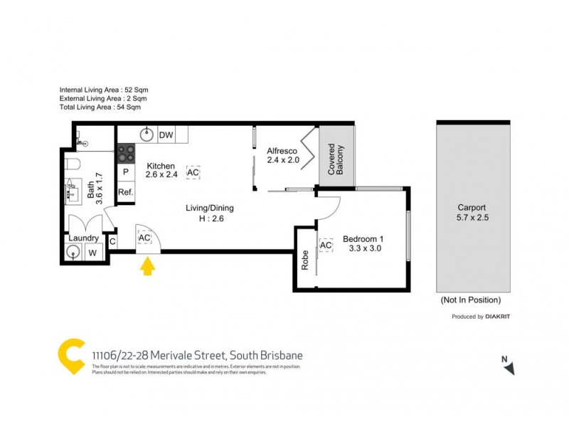 11106/22-28 Merivale Street, South Brisbane QLD 4101 Floorplan