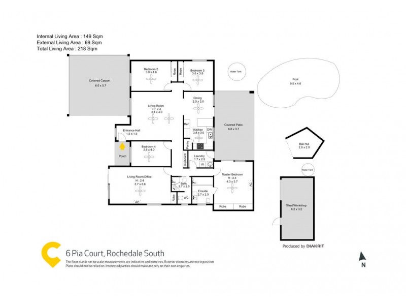 6 Pia Court, Rochedale South QLD 4123 Floorplan