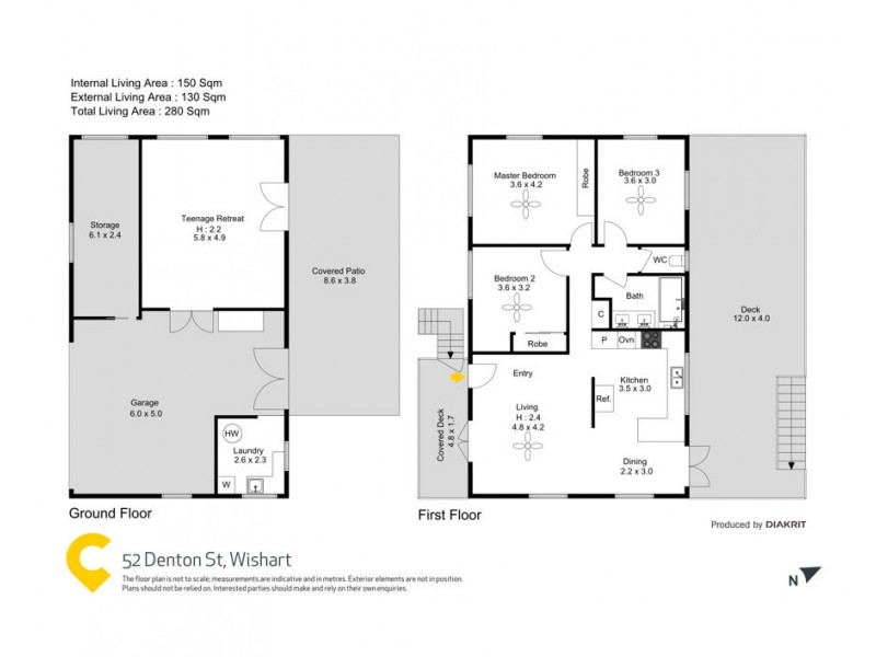 52 Denton St, Wishart QLD 4122 Floorplan
