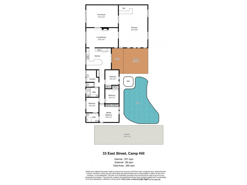33 East Street, Camp Hill QLD 4152 Floorplan