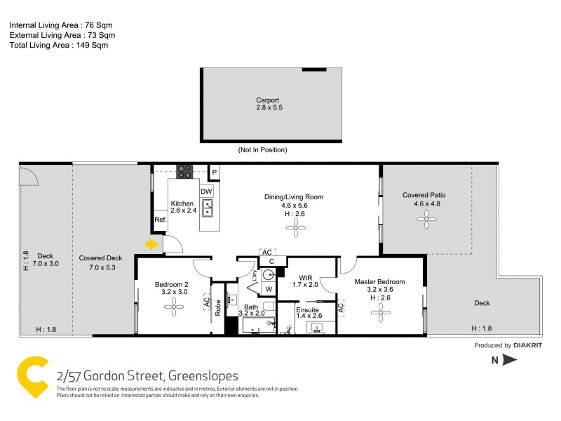 2/57-59 Gordon Street, Greenslopes QLD 4120 Floorplan