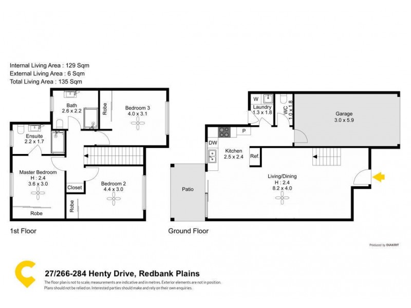 27/266-284 Henty Drive, Redbank Plains QLD 4301 Floorplan