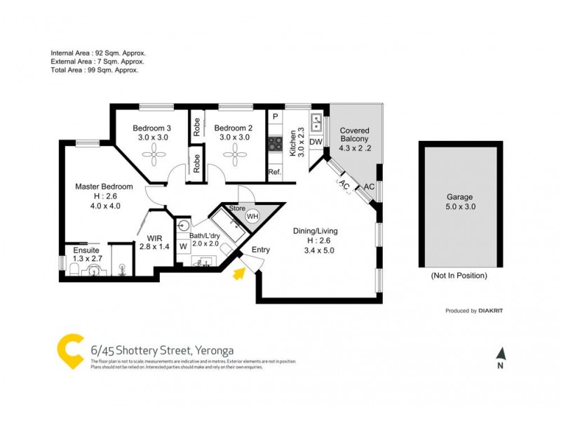 6/45 Shottery Street, Yeronga QLD 4104 Floorplan