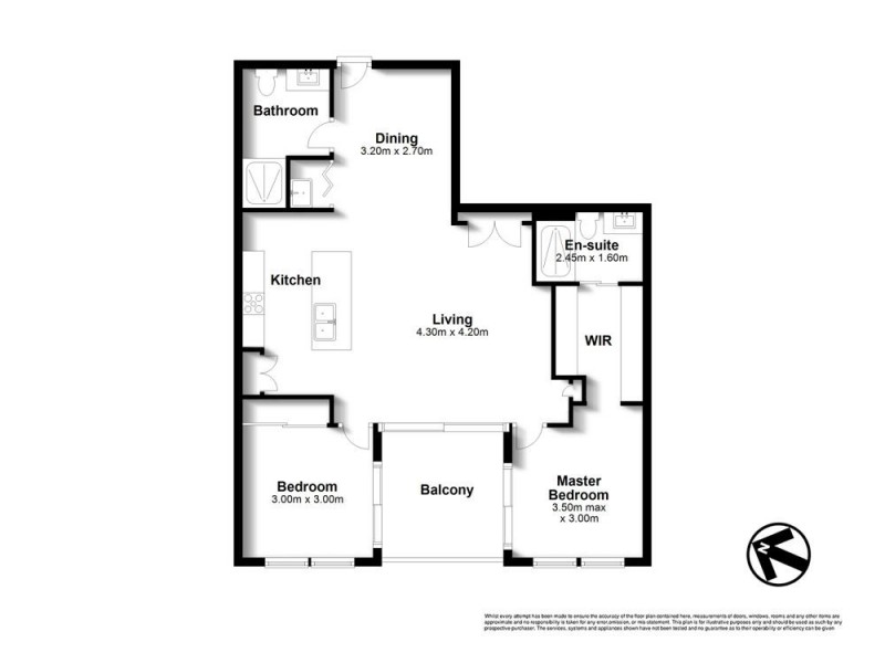 1083/123 Cavendish Road, Coorparoo QLD 4151 Floorplan