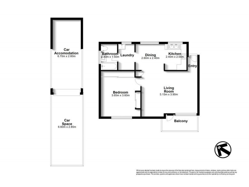 4/46 Merthyr Road, New Farm QLD 4005 Floorplan