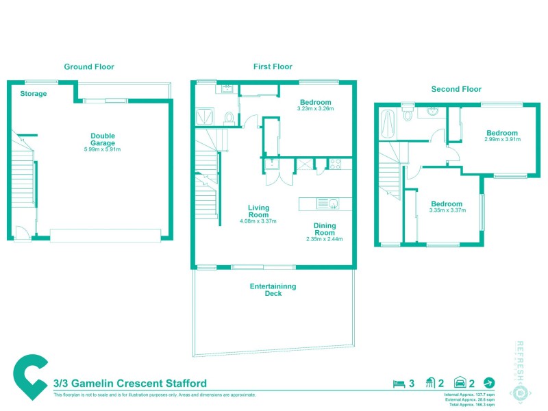 3/3 Gamelin Crescent, Stafford QLD 4053 Floorplan