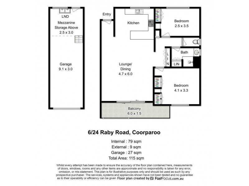 6/24 Raby Road, Coorparoo QLD 4151 Floorplan