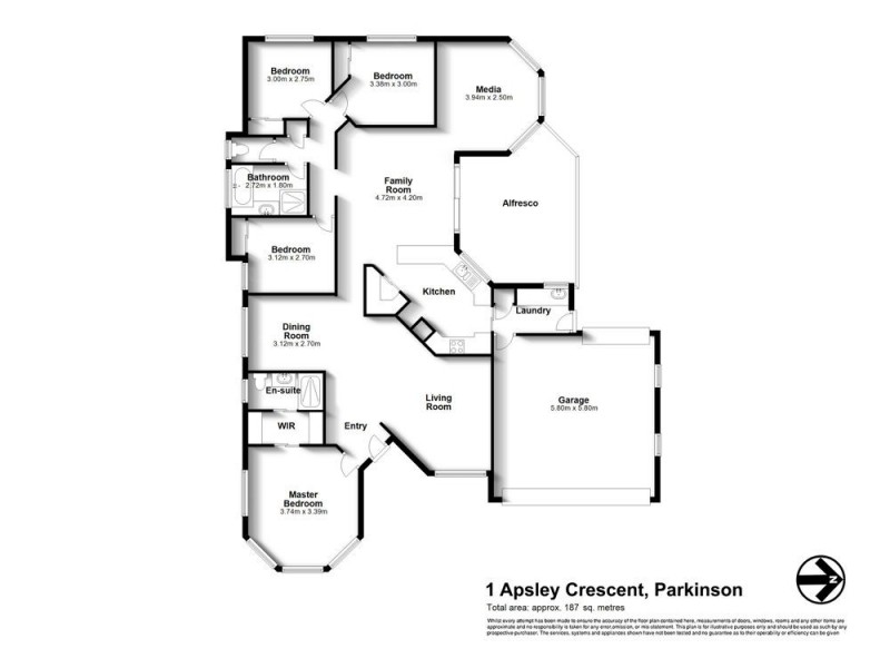 1 Apsley Crescent, Parkinson QLD 4115 Floorplan