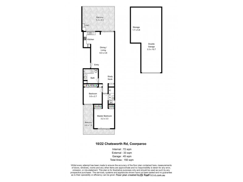 10/22 Chatsworth Road, Greenslopes QLD 4120 Floorplan