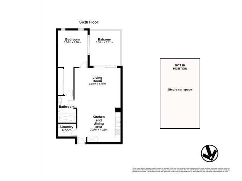 616/45 Wellington Road, East Brisbane QLD 4169 Floorplan