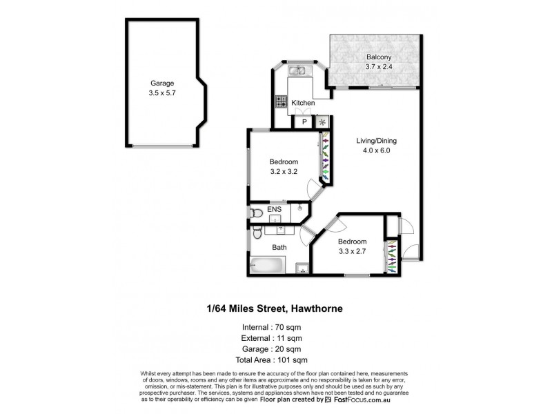 1/64 Miles Street, Hawthorne QLD 4171 Floorplan