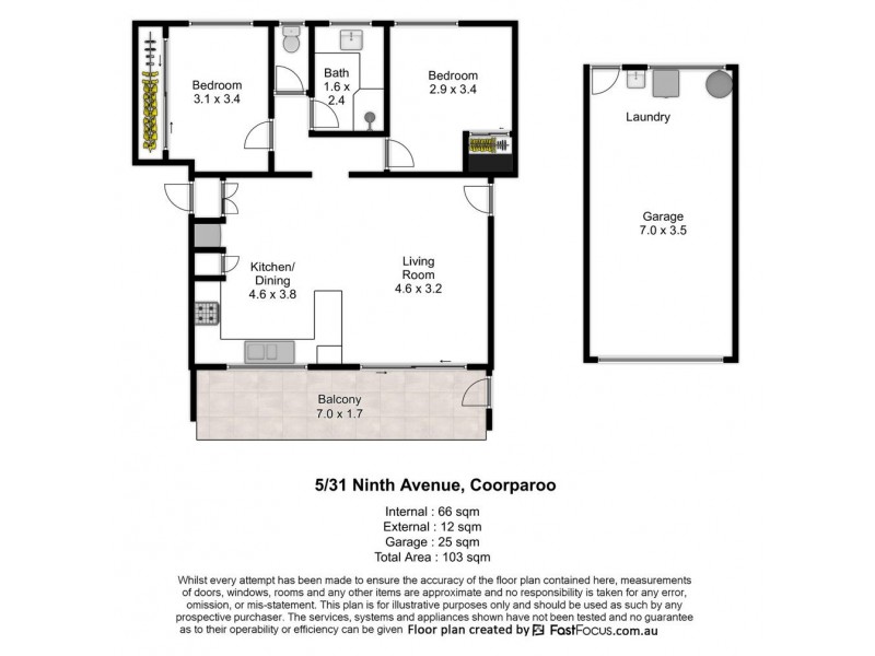 5/31 Ninth Avenue, Coorparoo QLD 4151 Floorplan