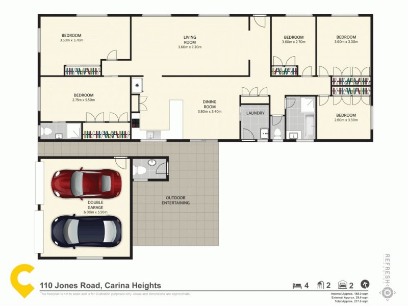 110 Jones Road, Carina Heights QLD 4152 Floorplan
