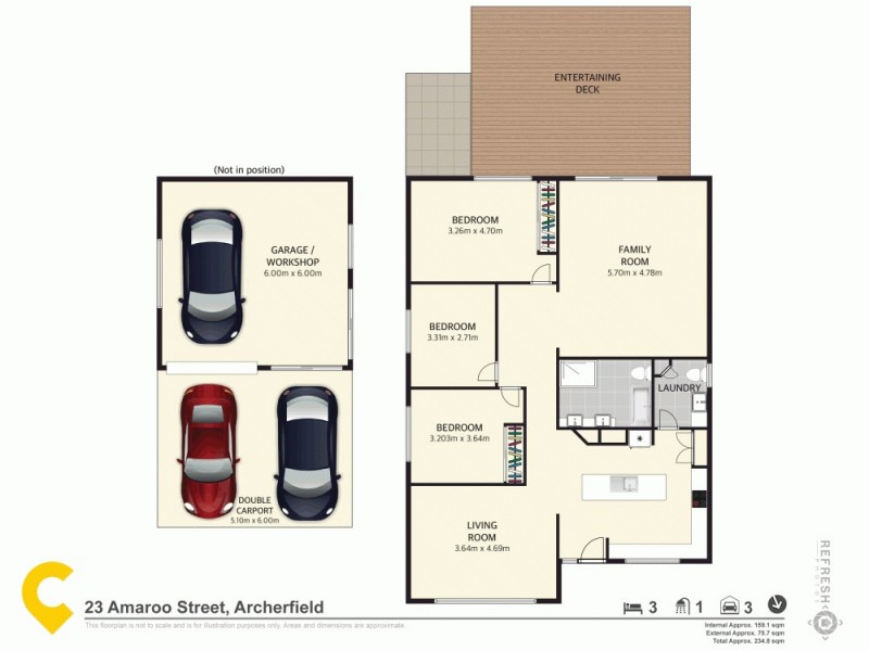23 Amaroo Street, Archerfield QLD 4108 Floorplan