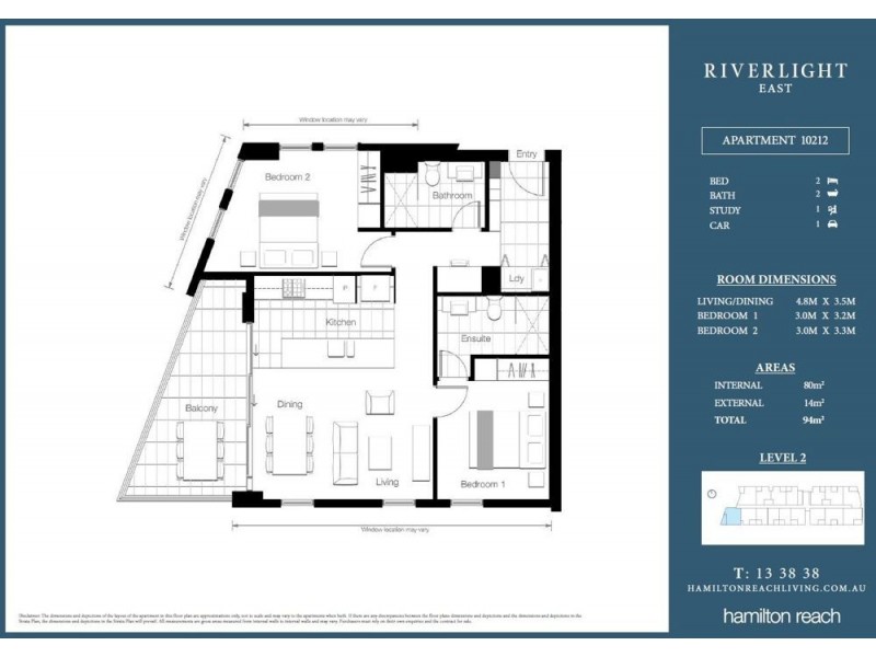 10212/320 MacArthur Ave, Hamilton QLD 4007 Floorplan