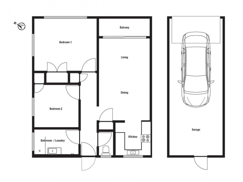1/43 Adamson Street, Wooloowin QLD 4030 Floorplan
