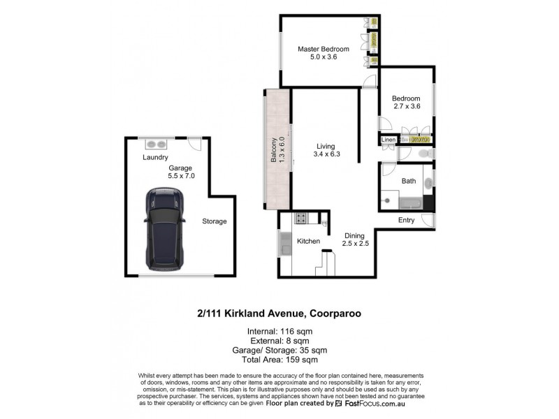 2/111 Kirkland Avenue, Coorparoo QLD 4151 Floorplan