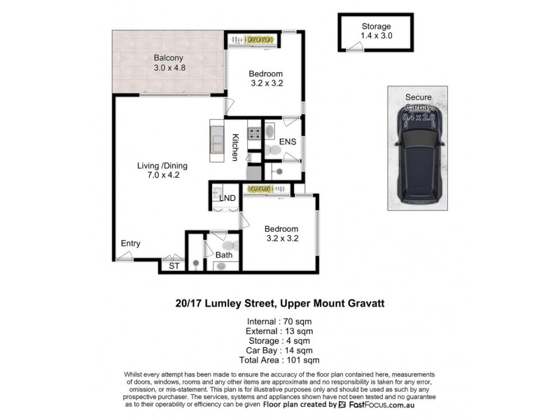 20/17 Lumley Street, Upper Mount Gravatt QLD 4122 Floorplan