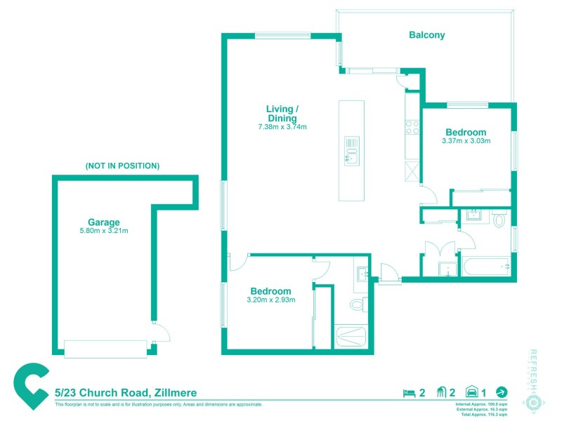 5/23 Church Road, Zillmere QLD 4034 Floorplan