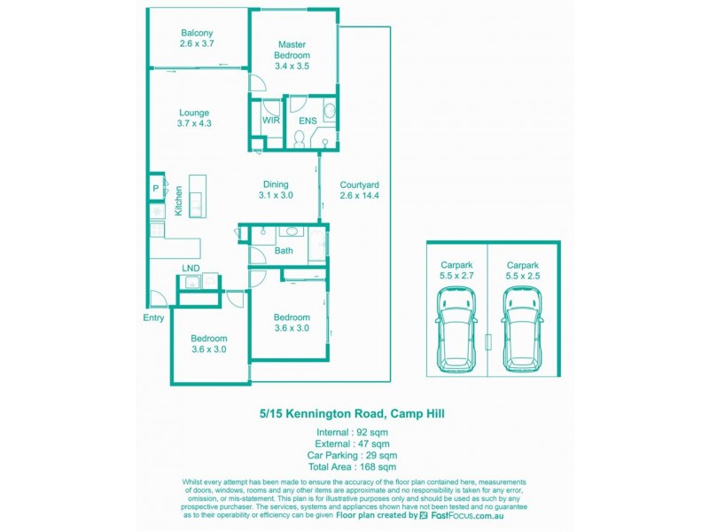 5/15-17 Kennington Road, Camp Hill QLD 4152 Floorplan