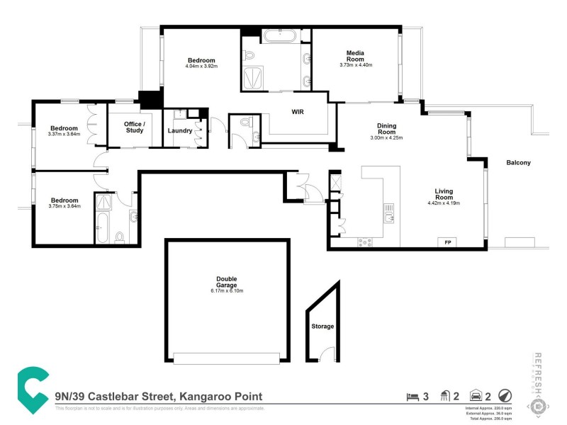 9N/39 Castlebar Street, Kangaroo Point QLD 4169