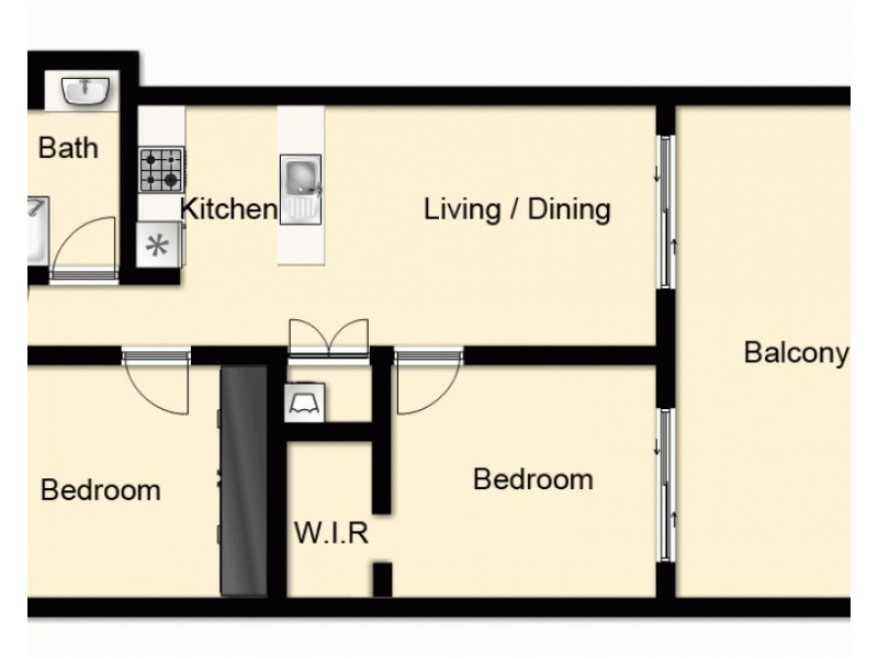 406/159 Logan Road, Woolloongabba QLD 4102 Floorplan