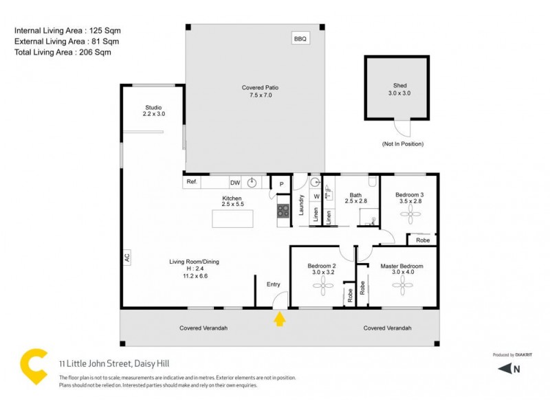 11 Little John Street, Daisy Hill QLD 4127 Floorplan