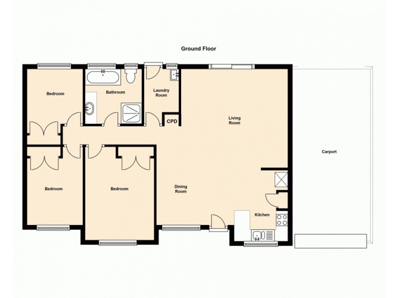 5 Melrose Place, Eagleby QLD 4207 Floorplan