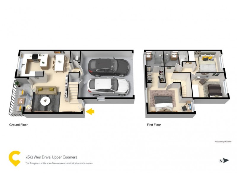 36/2 Weir Drive, Upper Coomera QLD 4209 Floorplan