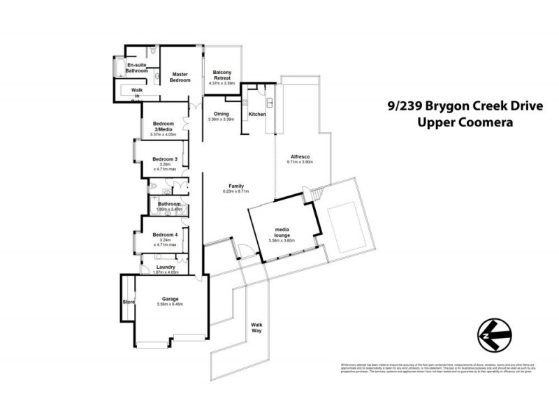 9/239 Brygon Creek Drive, Upper Coomera QLD 4209 Floorplan