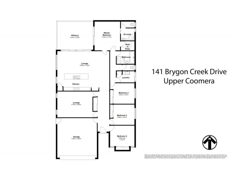 141 Brygon Creek Drive, Upper Coomera QLD 4209 Floorplan