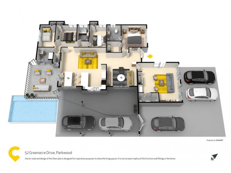 52 Greenacre Drive, Parkwood QLD 4214 Floorplan
