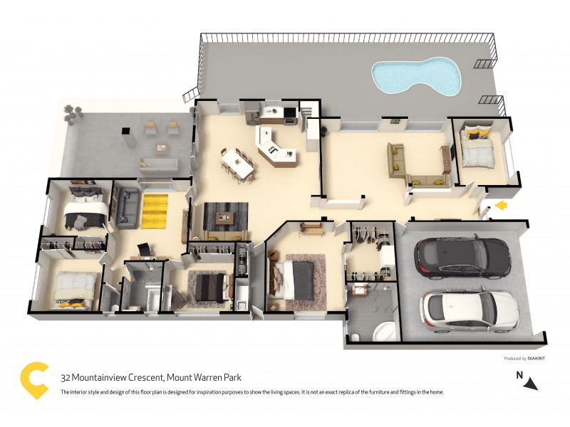 32 Mountain View Crescent, Mount Warren Park QLD 4207 Floorplan