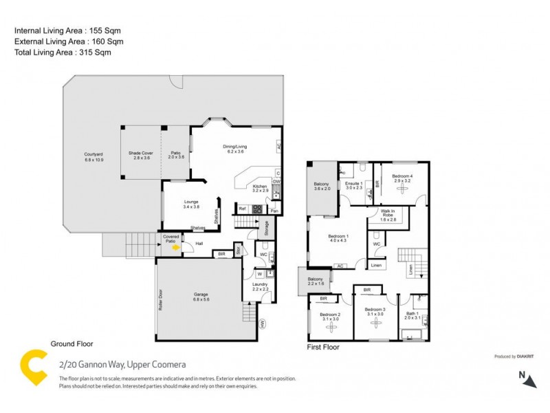 2/20 Gannon Way, Upper Coomera QLD 4209 Floorplan