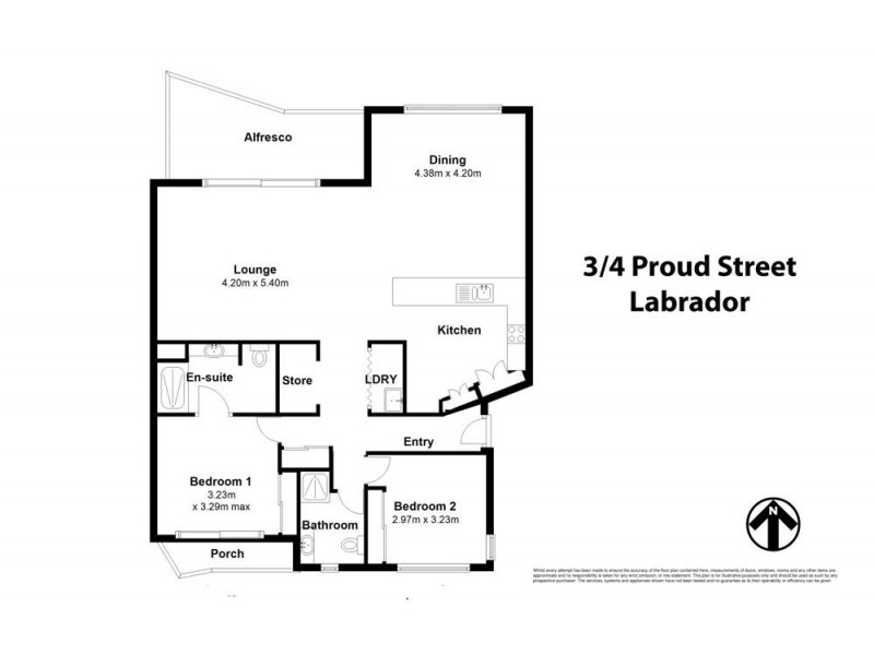 3/4 Proud Street, Labrador QLD 4215 Floorplan