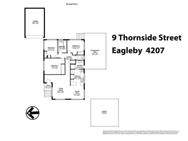 9 Thornside Street, Eagleby QLD 4207 Floorplan